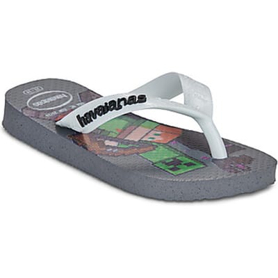 Havaianas Minecraft Kinder Teenslippers 4145125-1077 - Kleur Grijs - Maat 27/28