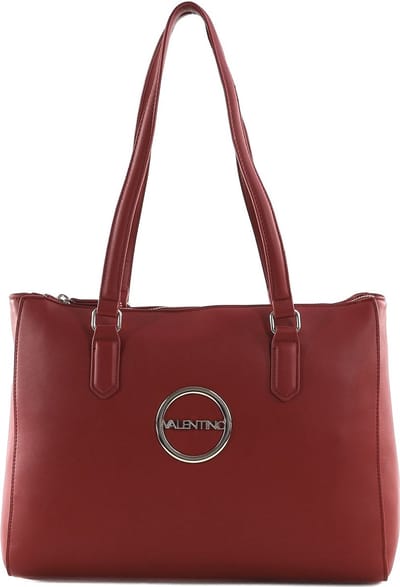 VALENTINO Schoudertas Moses Shopping Bag Rosso Scuro Donkerrood