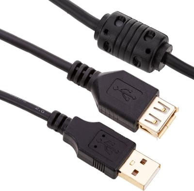 BeMatik - Super USB 2.0 verlengkabel 1.8 m Tipe-A mannelijk naar vrouwelijk