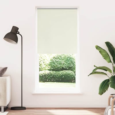 vidaXL - Rolgordijn - verduisterend - 84,4x230 - cm - gebroken - wit