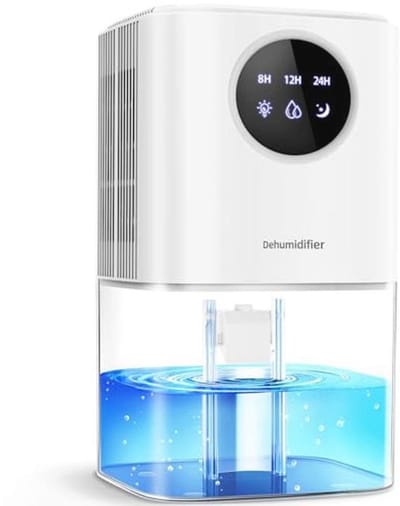 Draagbare Stille Elektrische Ontvochtiger met 7 Kleuren LED Licht en Timer - Ideaal voor Badkamer, Kelder en Slaapkamer - 1700ml Capaciteit