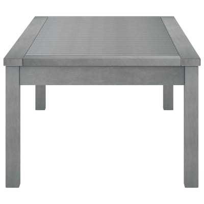 vidaXL - Salontafel - 100x50x33 - cm - massief - acaciahout - grijs