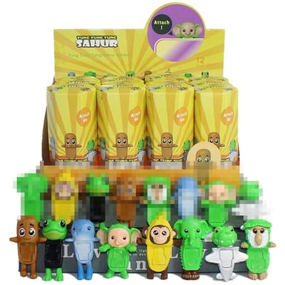 1/6/12 STUKS Tung Tung Tung Sahur AI Model Blind Box Tralalero Tralala Actiefiguur Creatieve Mobiele Telefoon Accessoires Figuur Speelgoed Premium Kwaliteit