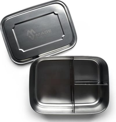 Made Sustained Rechthoekige RVS lunchbox - XL