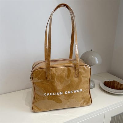 Nieuwe Waterdichte Tote Bag met Grote Capaciteit voor Dames Veelzijdige Pendel Casual Schoudertas DuPont Papier Lichtgewicht Tas gray