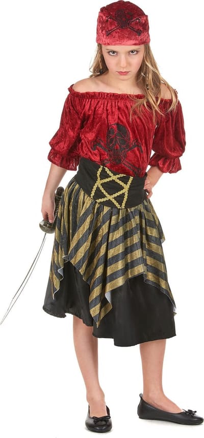 Vegaoo - Piratenbandiet outfit voor meisjes