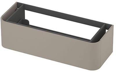 INK - Afgeronde Onderkast Gelakt 1 Lade Softclose Tbv Grepen - 1200x450x350 Mm - Mat Creme Cotton