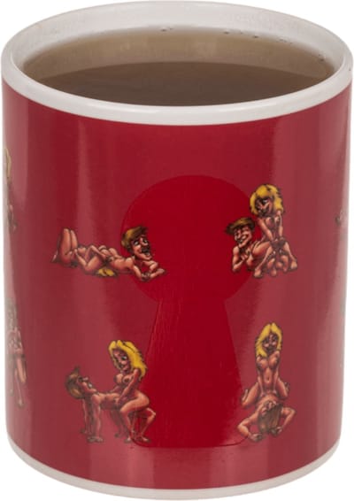 Hittegevoelige Stripper Mok Cartoon - 12 x 10 cm - Een Leuke en Grappige Koffie-ervaring