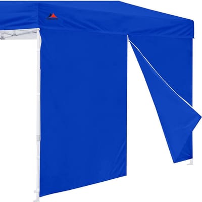 Luifeldeur - Tentdeur Luifel - Bescherming Buiten - Centrale Rits - 86x120 inch - Blauw