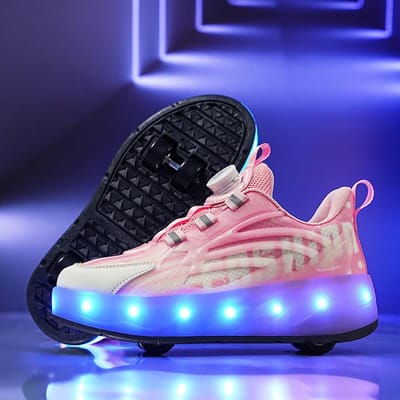 Schaatsen Jongens Wegloop Schoenen Meisjes Kinderen Onzichtbare Rolschaatsen Volwassenen Opladen Knipperend Ultra Licht Wiel Schoenen 40