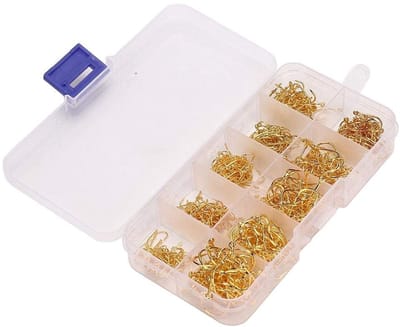 Dailygoods- Vishaak 500 stuks - Zeevisserij - Haken - Koolstofstaal - Corrosiebestendig - Verpakt in plastic doos - Haakset