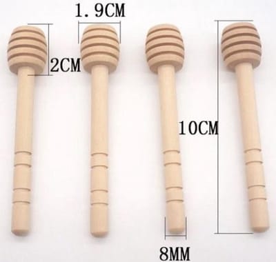Honing lepel - Dipper - Hout -  Honeydripper - Keukengerei - Ontbijt - Hout - 10 cm