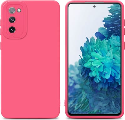 Cadorabo Hoesje geschikt voor Samsung Galaxy S20 FE in FLUID ROOD - Beschermhoes gemaakt van flexibel TPU silicone Cover Fluid Case
