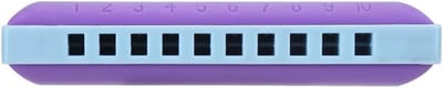 Mondharmonica 10 gaten - Muziek instrument - Muziek leren spelen - Hars materiaal veilig - Compact lichtgewicht - Tweekleurig paars