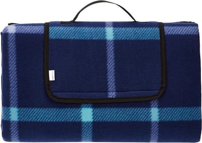 Picknickkleed waterdicht 200x200 cm blauw-wit geruit