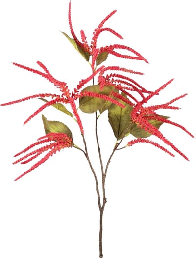 Viv! Home Luxuries Cohosh Gras - zijden bloem - Fuchsia - decoratietak - 95cm