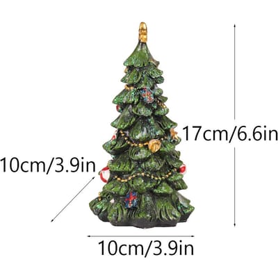 Nieuwe Kleine Kerstboom Bureau Decoratie Huis Kamer Hars Ambachtelijk Ornament Kerstcadeau gray