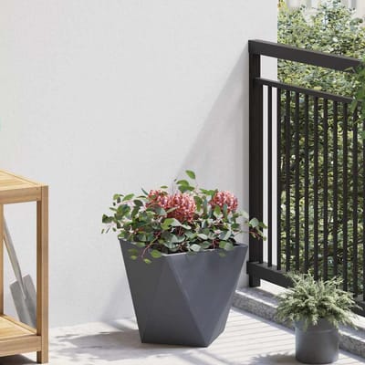 vidaXL Plantenbak Antraciet 30 x 30 x 30 cm Staal