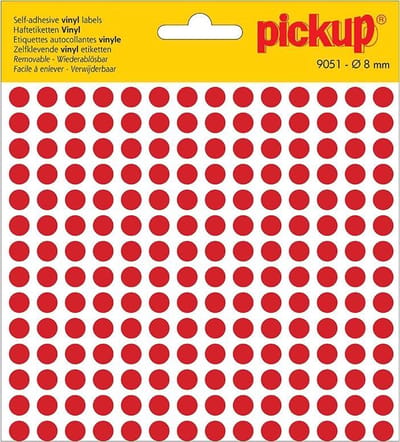 Pickup Stippen vinyl 8 mm rood - 9051