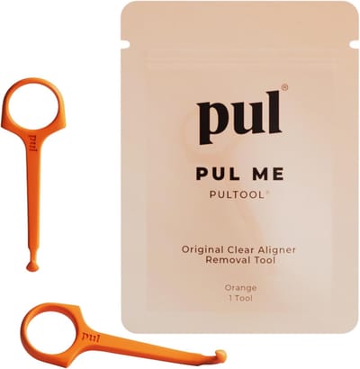 Aligner Verwijder Tool - Beugel Trekker - Mondhygiëne - Hygiënisch Verwijderen - 2 Stuks - Oranje