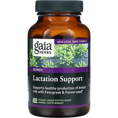 Gaia Herbs, Lactatie Supplement voor Vrouwen, 120 Vloeibare Fyto-Caps Groentecapsules