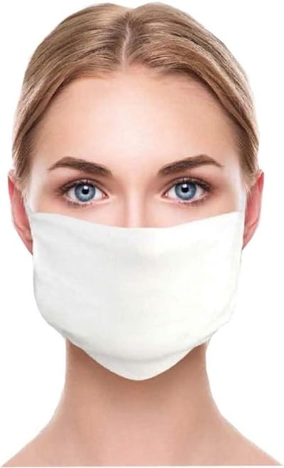 Microvezel Mondkapjes - Herbruikbare Gezichtsmaskers - Hygiënisch Ademen - Dubbellaags Ontwerp - 5 Stuks - Wit