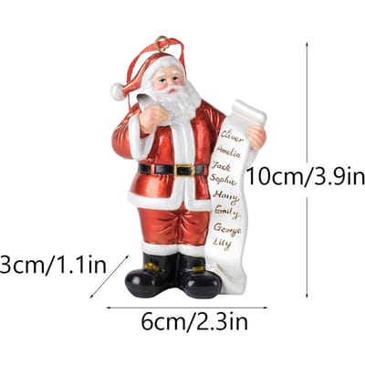Nieuwe Kerstman Kerst Hanger Huis Desktop Kerstboom Decoratie Hangend Cadeau Hars Ornament white