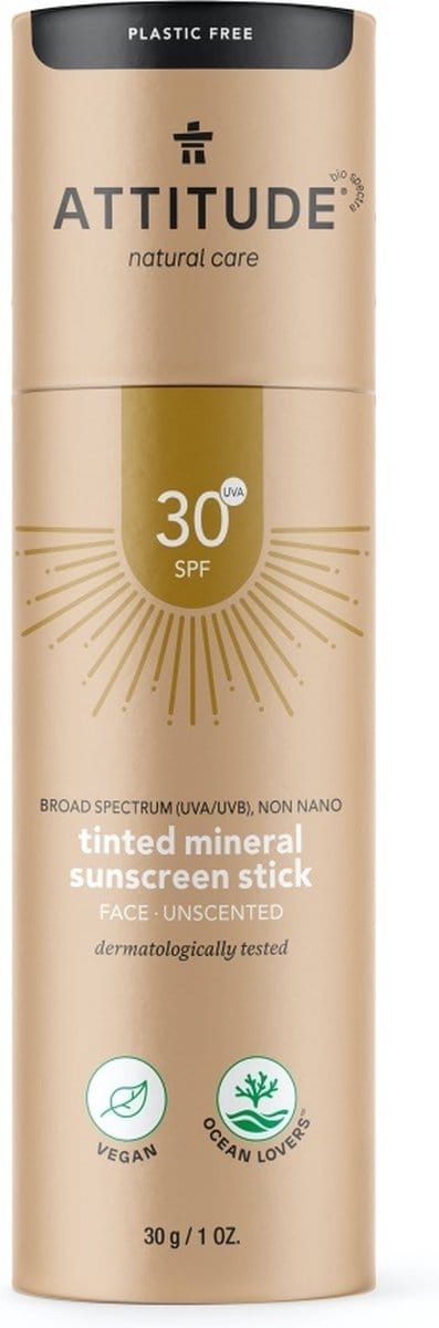 Attitude - Sunly Tinted Face Stick Mineral Sunscreen SPF30 - 20gr.