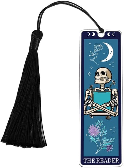 Dailygoods- Boekenlegger Grappig Ontwerp - Tarot Boekenlegger - Geschenk voor Mannen/Vrouwen - Horror Thema - Elegant Design - Nuttig voor Boekenliefhebbers - Boekensteun