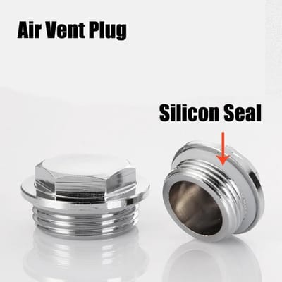 Radiator Ontluchting Plug - Ventiel Vervanging - Verwarmingssysteem Onderhoud - Metaal Met O-ring - 4 Stuks 1/2" - Zilver