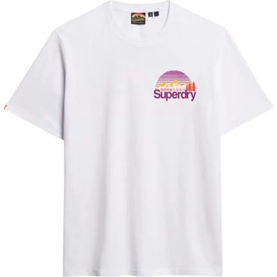Superdry  T-shirt Korte Mouw LOGO GREAT OUTDOORS CHEST