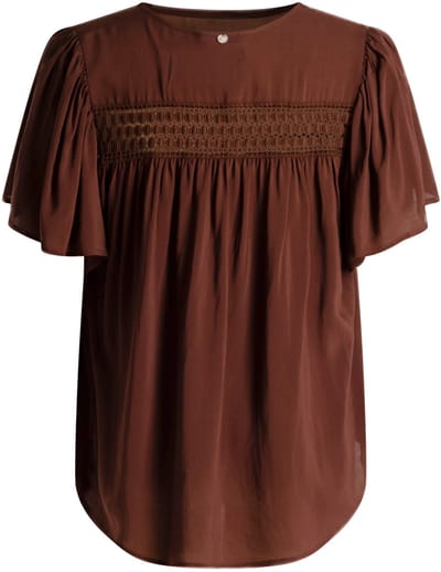 YEST CURVE Nolia Tops - Coffee Brown - maat X-0(44)