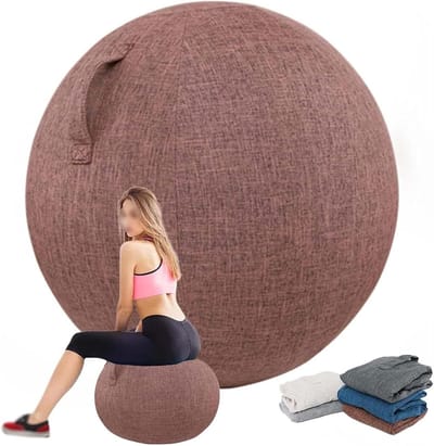 Fitnessbalhoes - Oefenbal beschermhoes - Balans Training - Lichtgewicht stofvrij - 75 cm - D