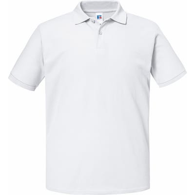 Russell Heren Authentic Eco Piqué Poloshirt (Wit)