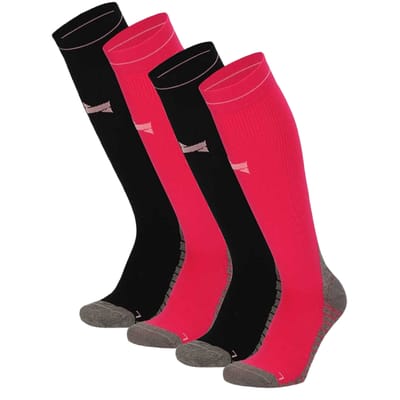 Morethansocks - Running/Compressiesokken - 4-Pack - Maat 35 t/m 47 - Compressiekousen hardlopen - hardloopsokken - sportsokken
