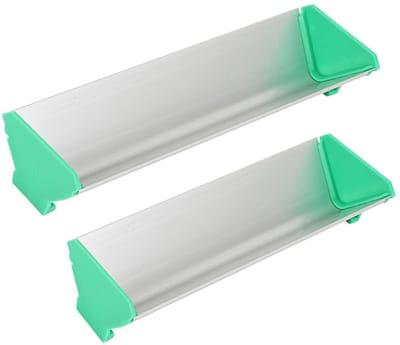 Afrijlat - Dubbelzijdig aluminium emulsie-opbrengmes – 2-pack (8 inch + 10 inch) – Coater voor lichtgevoelige emulsie - Zeefdrukbenodigdheden