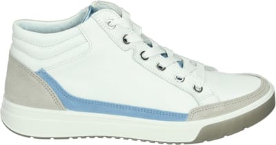 Ara - 1250002 - Hoge sneakersVeterbootsDames veterschoenenDames sneakersHalf-hoge schoenen - Kleur: Wit/beige - Maat: 38