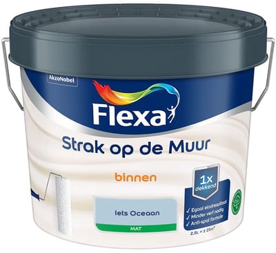 Flexa - Strak Op De Muur Binnen Mat - Iets Oceaan - Mengverf - 2,5 L