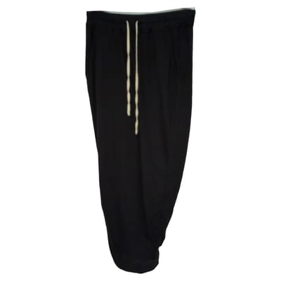 Rick Owens DRKSHDW Midi-rok met trekkoord en pilaarvormige details in zwart katoen