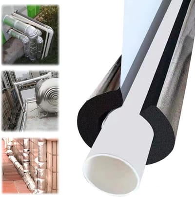 Zelfklevende Buisisolatie Schuim - Diverse Diameters Waterdicht Antivries