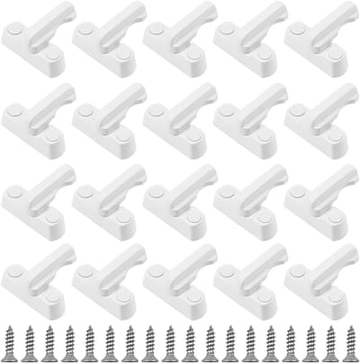 Dailygoods- Raamslot Flush Lock - Raambeveiliging - Raambegrenzer - Kinderslot Raam - Raamsloten - Eenvoudige installatie met schroeven - Vensterbeveiliging