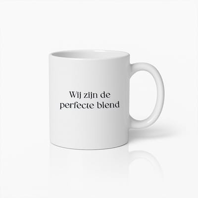 Romantische Koffiemok - 'Wij Zijn de Perfecte Blend' - Perfect Cadeau voor Stellen en Koffieliefhebbers