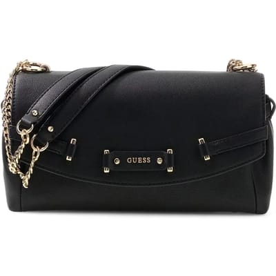 GUESS schoudertas Dorothy Convertible Xbody Flap Black zwart
