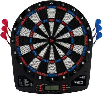 KOTO - Soft Easy Elektronisch Dartbord - 39X2X44 -5 cm - 32 Spellen & +590 Variaties