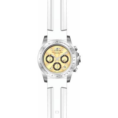 Invicta Speedway 50487 Heren Horloge - Quartz Uurwerk - Roestvrij Staal met gouden Wijzerplaat - 40mm