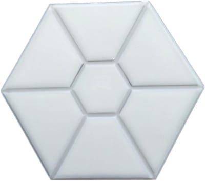 Betonnen Pad Mal - Tuinmal Steenmal - Tuinpaden Maken - Zeshoekig Ontwerp - 27.6 x 4 cm - Grijs