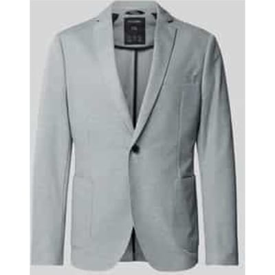 Slim fit colbert in tweekleurige piqué-jersey, model 's.O JOGG'