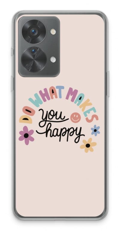 Case Company® - Hoesje geschikt voor OnePlus Nord 2T hoesje - Happy days - Soft Cover Telefoonhoesje - Bescherming aan alle Kanten en Schermrand