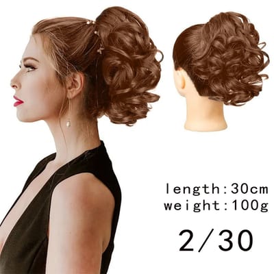 Haarextensies - Extensions Clip In - Golvende Haarverlenging - Haarstuk - Nep Haar - Nephaar - 30cm-Klipstijl [2/30]