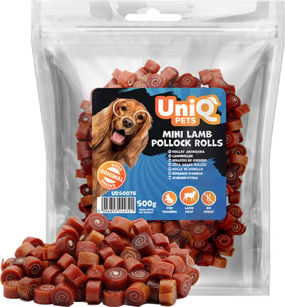 Lam en kabeljauw Trainers 500g - Hondensnacks - UniQ PETS